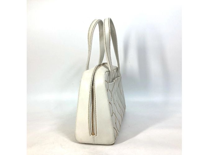 Chanel Vintage Mini Duffle Tasche Weiß - Ansicht 4