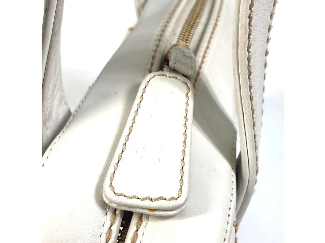 Chanel Vintage Mini Duffle Tasche Weiß - Ansicht 9