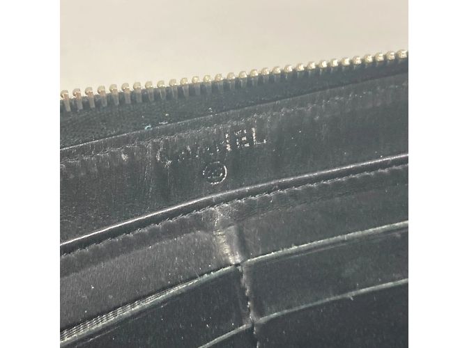 Chanel CC Reißverschluss Langbörse Schwarz - Ansicht 12