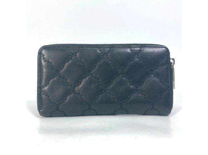 Chanel CC Reißverschluss Langbörse Schwarz - Ansicht 2