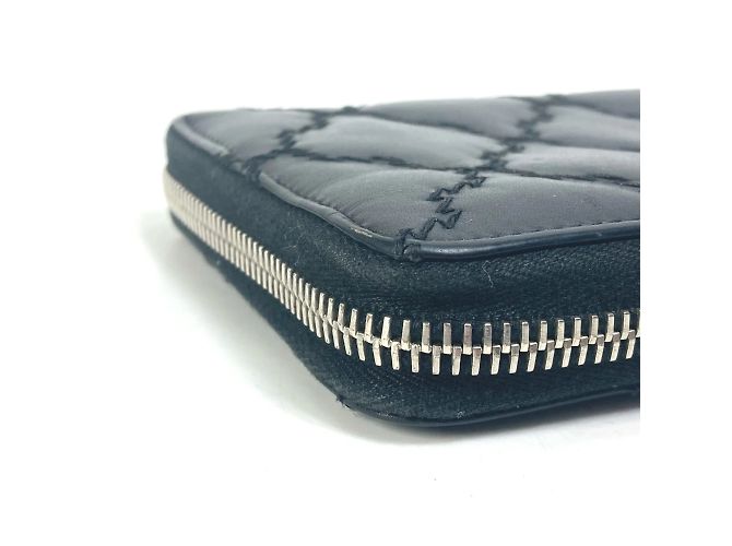 Chanel CC Reißverschluss Langbörse Schwarz - Ansicht 4