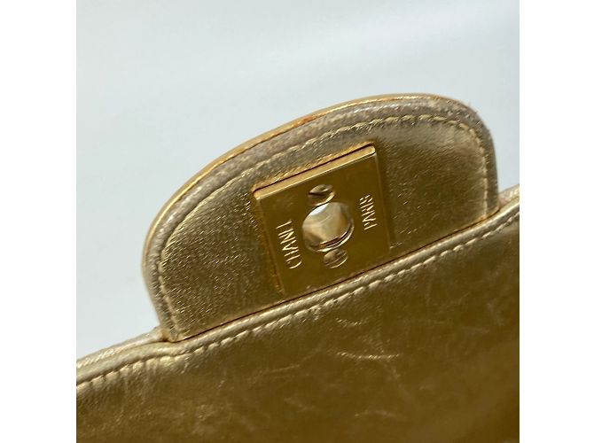 Borsa a tracolla Chanel CC Mark Double Chain Beige - vista 16