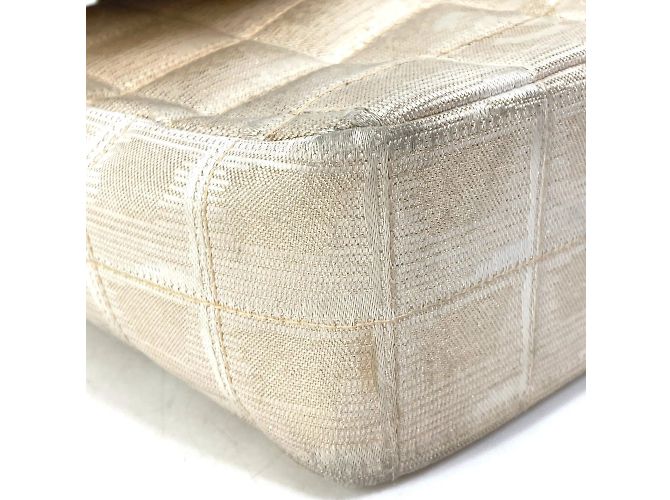 Borsa a tracolla Chanel CC Mark Double Chain Beige - vista 7