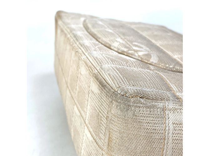Borsa a tracolla Chanel CC Mark Double Chain Beige - vista 8