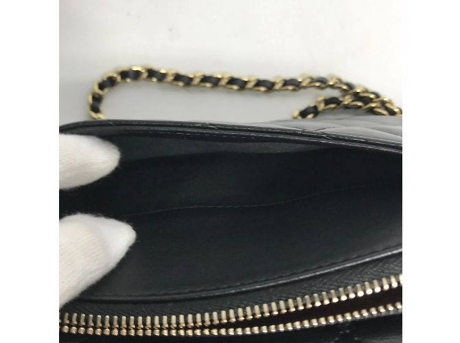 Custodia per telefono portafoglio Chanel AP2096 CC Mark Nero - vista 15