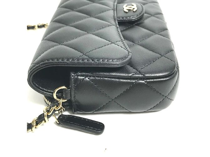 Custodia per telefono portafoglio Chanel AP2096 CC Mark Nero - vista 2