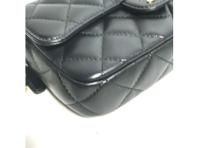Custodia per telefono portafoglio Chanel AP2096 CC Mark Nero - vista 3
