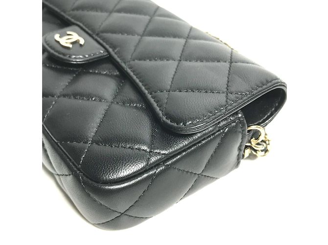 Custodia per telefono portafoglio Chanel AP2096 CC Mark Nero - vista 5