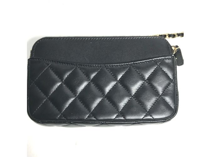 Custodia per telefono portafoglio Chanel AP2096 CC Mark Nero - vista 6