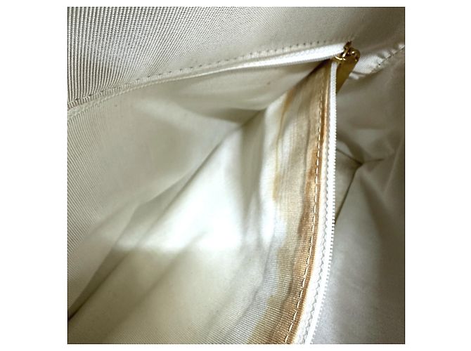 Borsa a mano matelassé Chanel CC Mark Bianco - vista 12