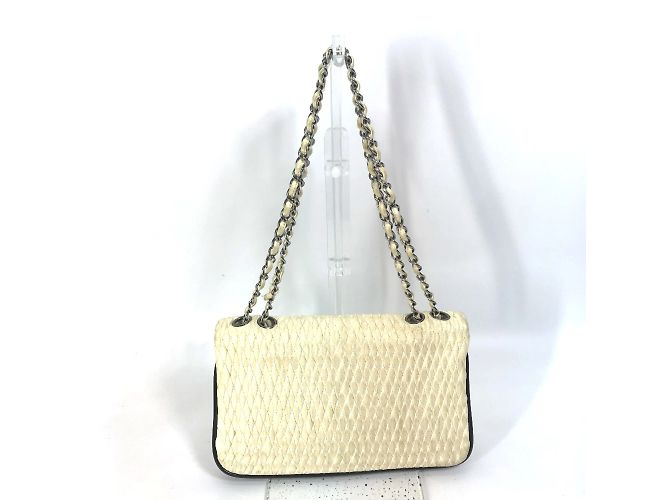Borsa a spalla in pelle bianca Chanel Bianco - vista 2