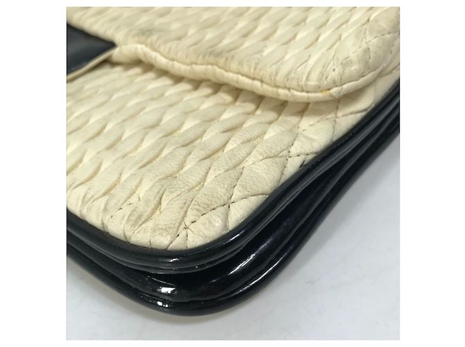 Borsa a spalla in pelle bianca Chanel Bianco - vista 7