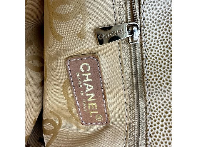 Chanel Beiger Leder Tote Bag - Ansicht 13
