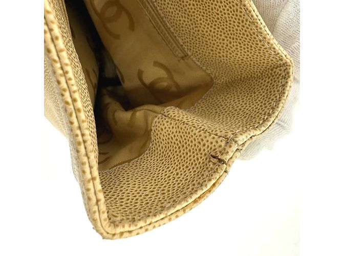 Chanel Beiger Leder Tote Bag - Ansicht 14