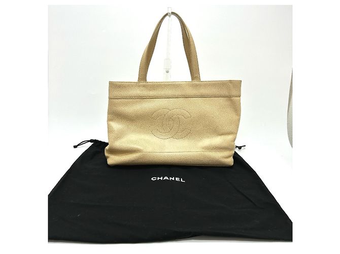 Chanel Beiger Leder Tote Bag - Ansicht 15