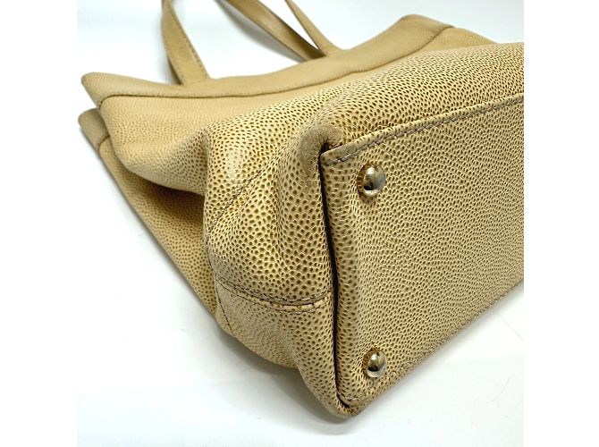 Chanel Beiger Leder Tote Bag - Ansicht 5
