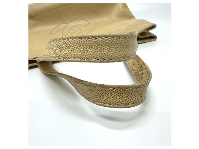 Chanel Beiger Leder Tote Bag - Ansicht 7