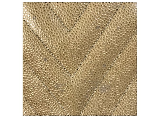 Borsa a mano in pelle beige Chanel - vista 13
