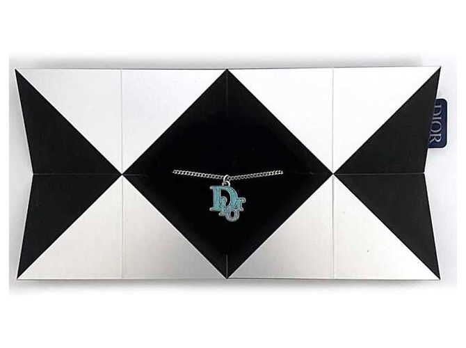 Collana Lunga Trotter Christian Dior Argento Blu chiaro - vista 10