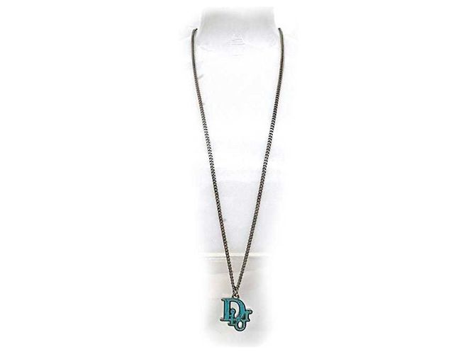 Collana Lunga Trotter Christian Dior Argento Blu chiaro - vista 3