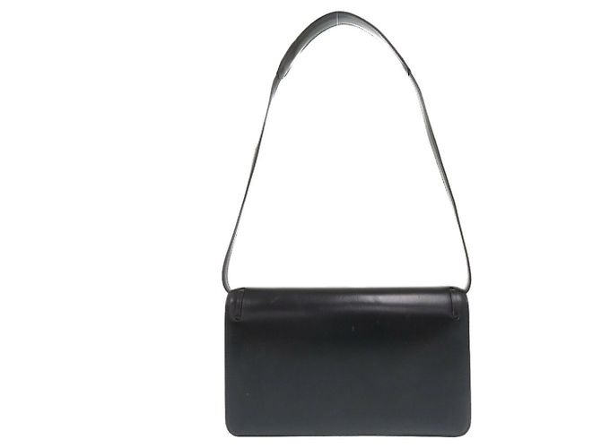 Hermès Borsa a spalla in vitello box navy con frange Hermes Blu navy - vista 3