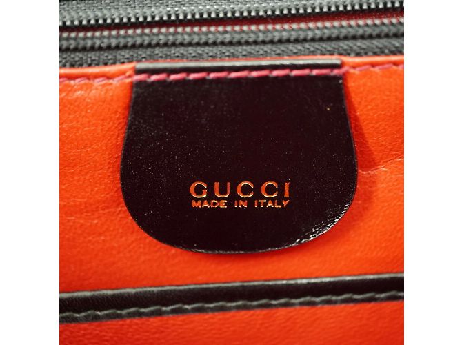 Borsa a spalla Gucci Bamboo Nero - vista 11