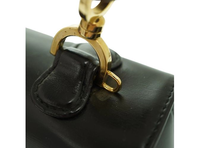 Borsa a spalla Gucci Bamboo Nero - vista 5