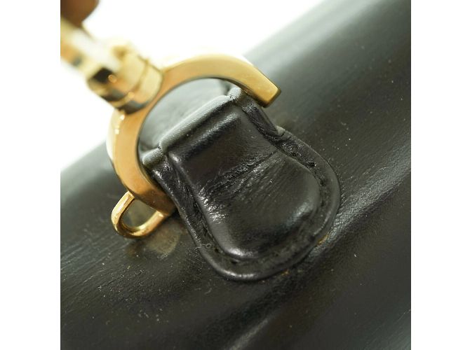 Borsa a spalla Gucci Bamboo Nero - vista 6