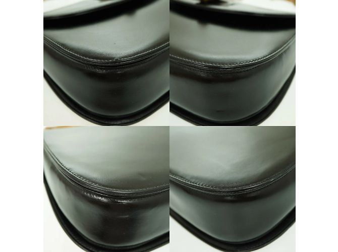 Borsa a spalla Gucci Bamboo Nero - vista 8