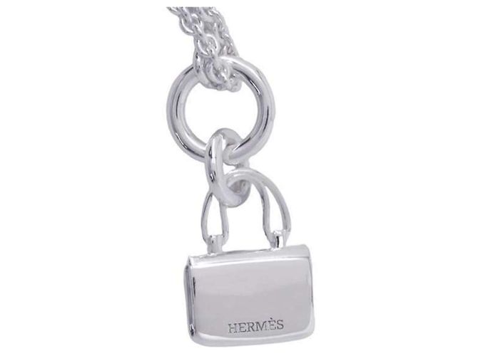 Hermès Collar Péndulo Constance Amuleto Hermes Plata - vista 11
