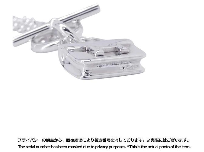 Hermès Collar Péndulo Constance Amuleto Hermes Plata - vista 12