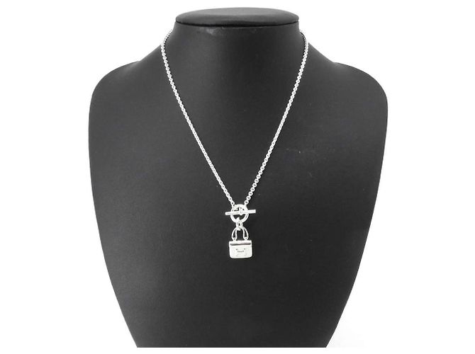 Hermès Collar Péndulo Constance Amuleto Hermes Plata - vista 4