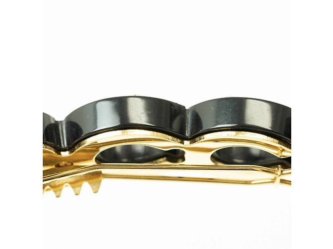 Fermaglio per capelli in cristallo Gucci Nero D'oro - vista 5