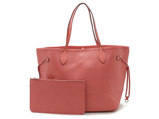 Sac tote Epi Neverfull MM de Louis Vuitton Rose Corail - vue 2