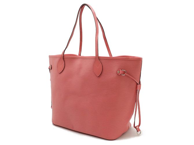 Sac tote Epi Neverfull MM de Louis Vuitton Rose Corail - vue 3