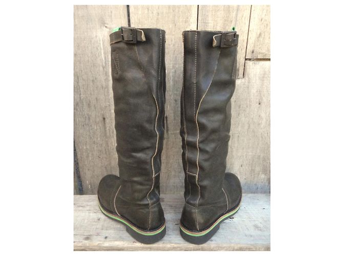Botas Dirk Bikkenbergs de cuero marrón oscuro - vista 4