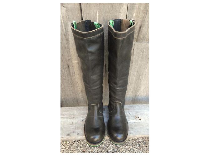 Botas Dirk Bikkenbergs de cuero marrón oscuro - vista 7