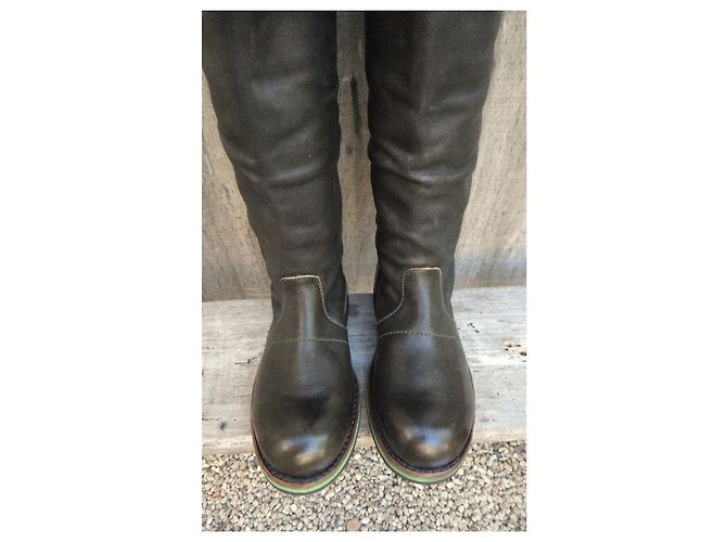 Botas Dirk Bikkenbergs de cuero marrón oscuro - vista 9