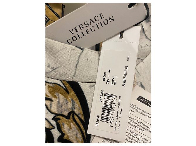 Vestido Gianni Versace Beige de Viscosa - vista 3