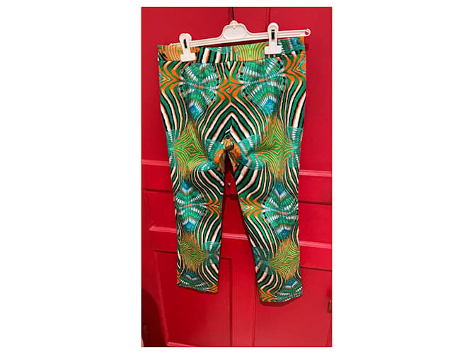 Pantalones Parosh de algodón y elastano Multicolor - vista 3