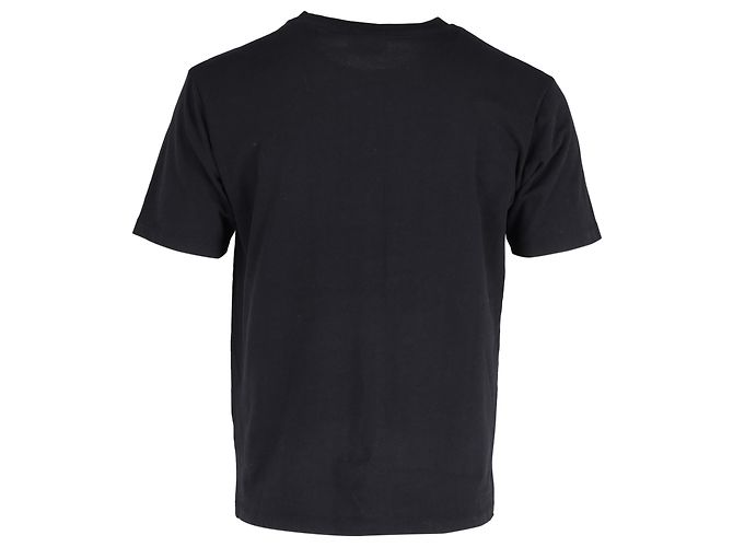 T-shirt in cotone nero con stampa logo cavallo Hermès - vista 3