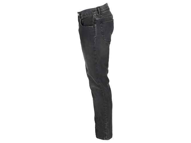 Dolce & Gabbana Straight Leg Jeans in Grey Denim - view 2