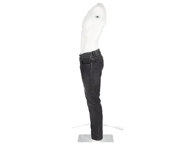 Dolce & Gabbana Straight Leg Jeans in Grey Denim - view 5