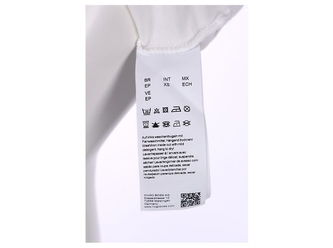 Hugo Boss T-shirt Hugo Heart Logo in cotone bianco - vista 10