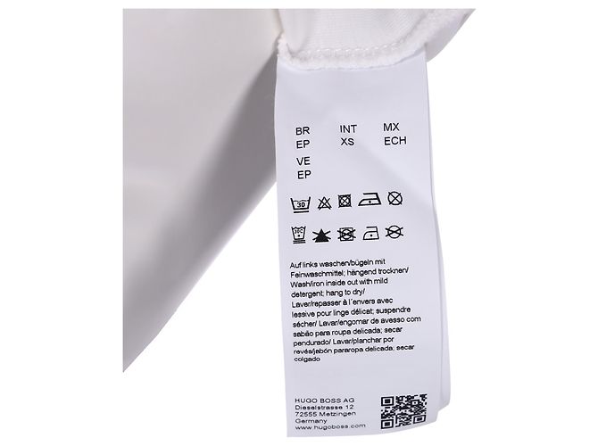 Hugo Boss T-shirt Hugo Heart Logo in cotone bianco - vista 5
