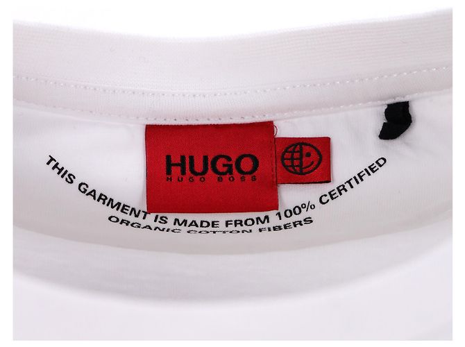 Hugo Boss T-shirt Hugo Heart Logo in cotone bianco - vista 9