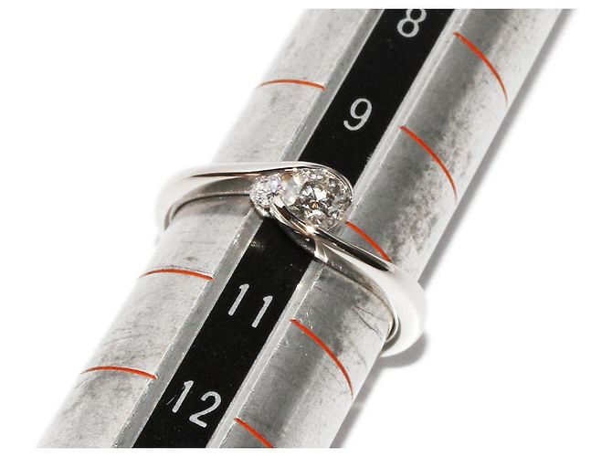 Autre Marque Platin-Diamantring Pt900 0,30 ct/0,05 ct Größe 10 - Ansicht 2