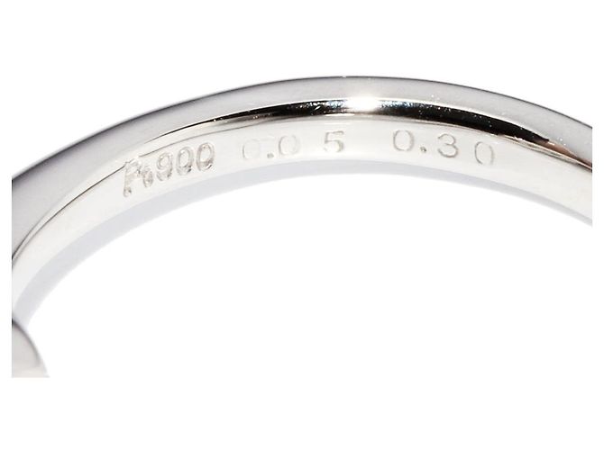 Autre Marque Platin-Diamantring Pt900 0,30 ct/0,05 ct Größe 10 - Ansicht 4