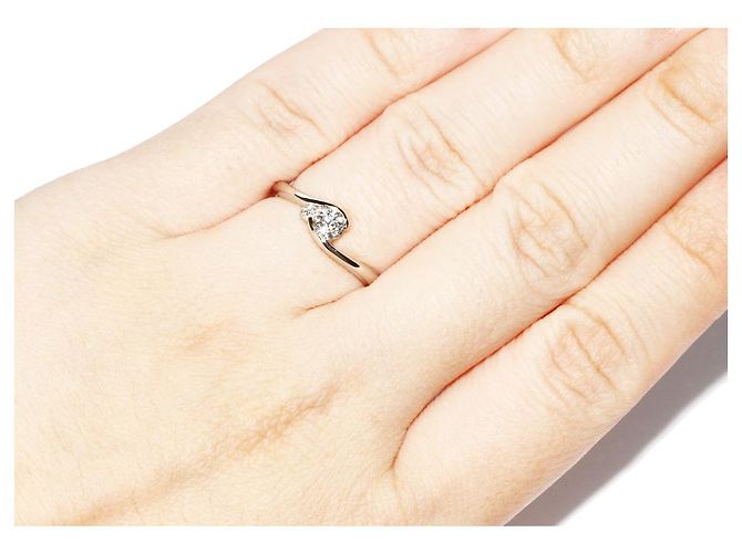 Autre Marque Platin-Diamantring Pt900 0,30 ct/0,05 ct Größe 10 - Ansicht 6