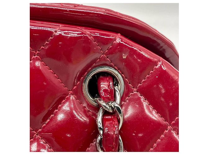 Bowling Borsa Chanel Rossa in vernice Rosso - vista 10